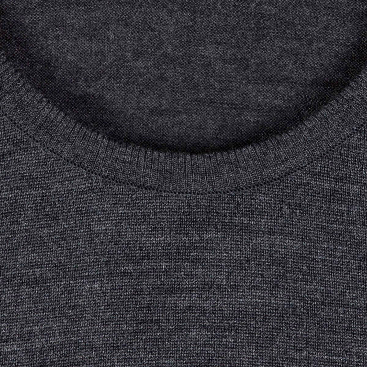 Lundy Charcoal Crew Neck Jumper