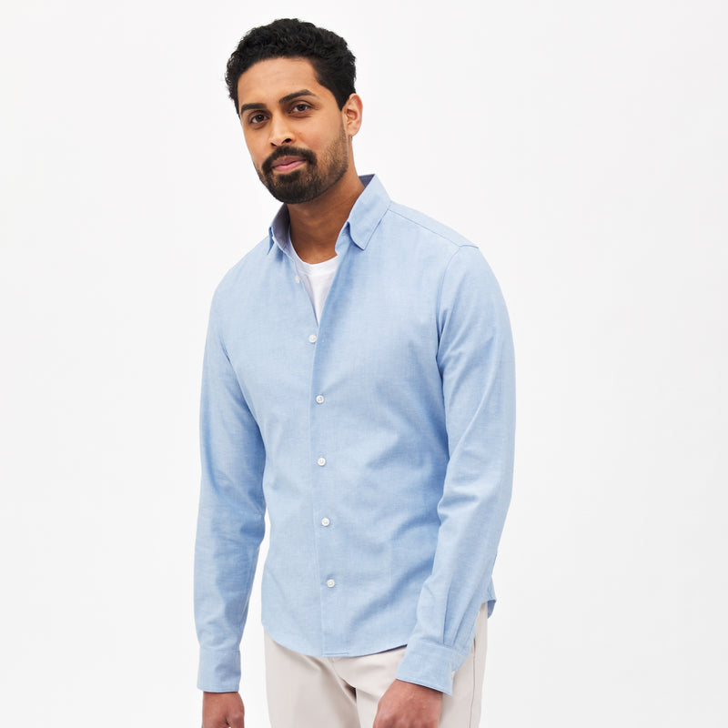 Somelos Blue Chambray Custom Shirt
