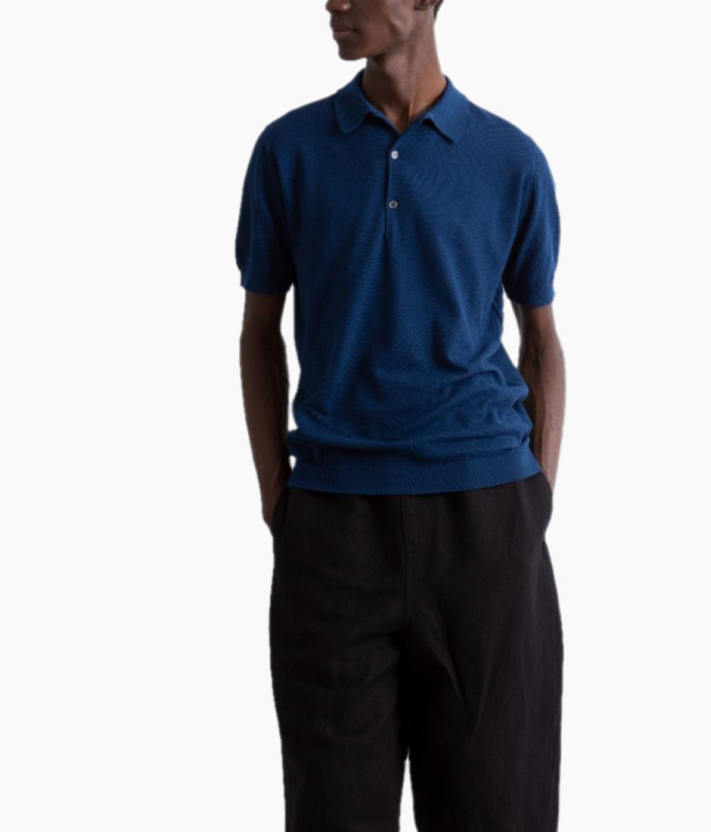 Adrian Indigo Polo Shirt