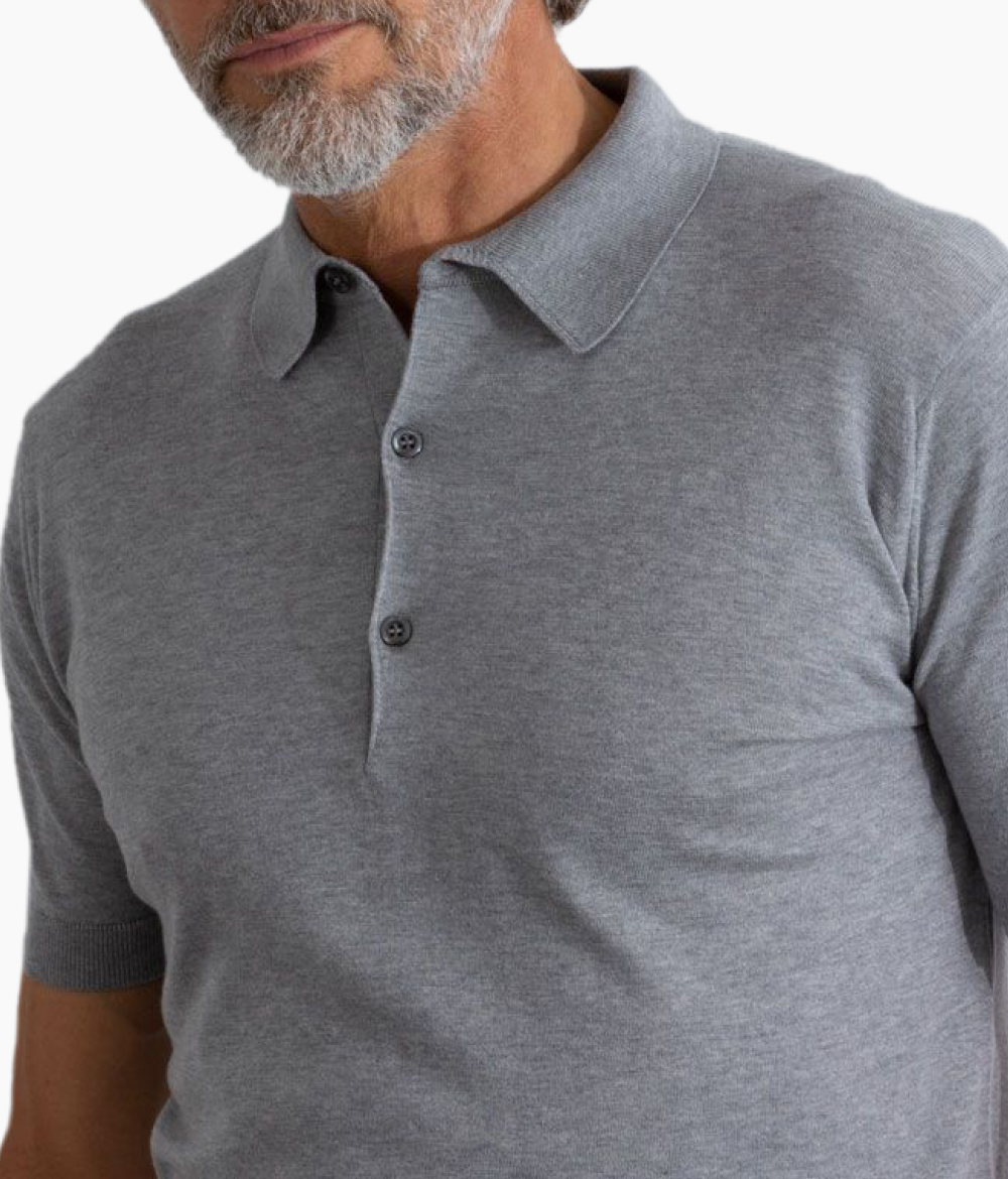 Adrian Silver Polo Shirt
