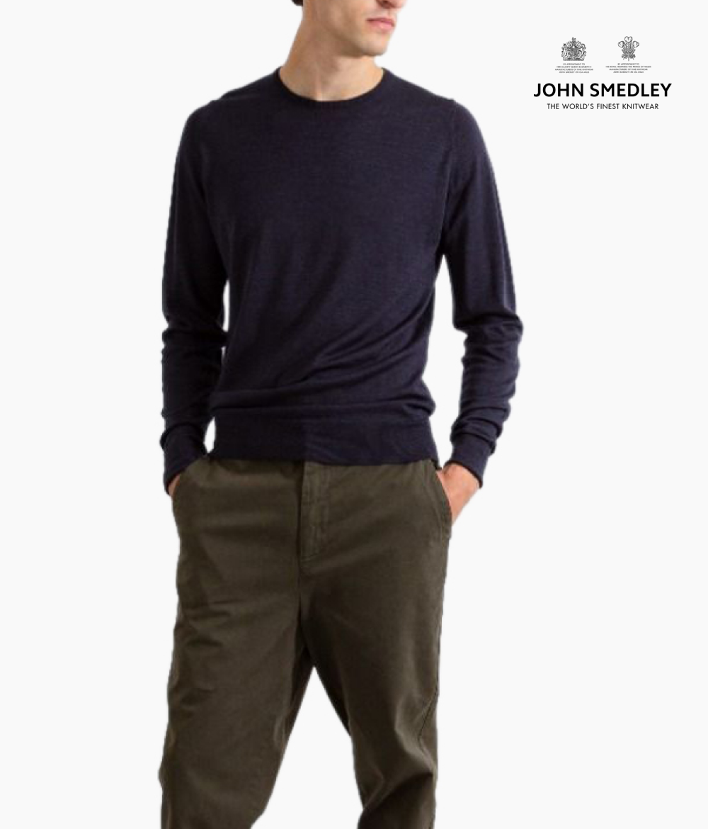 Lundy Hepburn Smoke Crew Neck Jumper