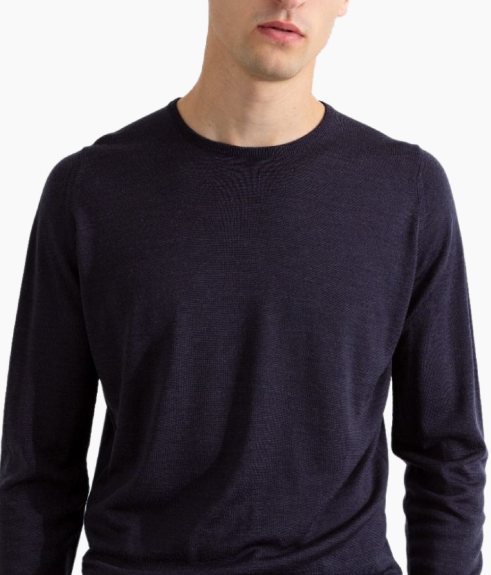 Lundy Hepburn Smoke Crew Neck Jumper