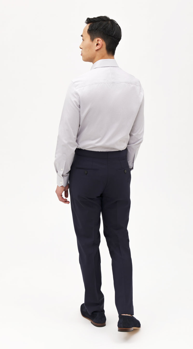 Canclini Grey Microcheck Custom Shirt