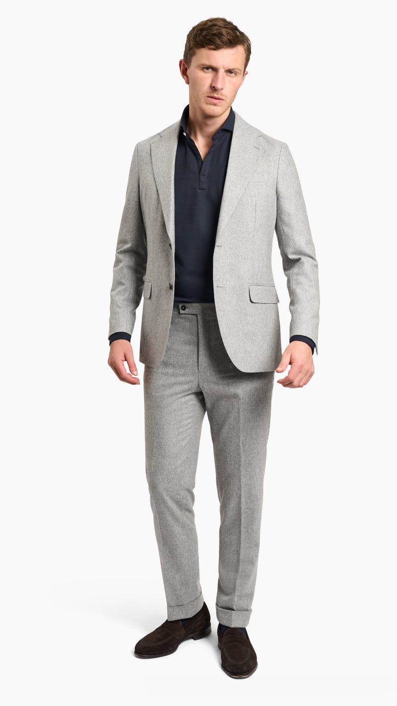 Holland & Sherry Grey Flannel Trouser