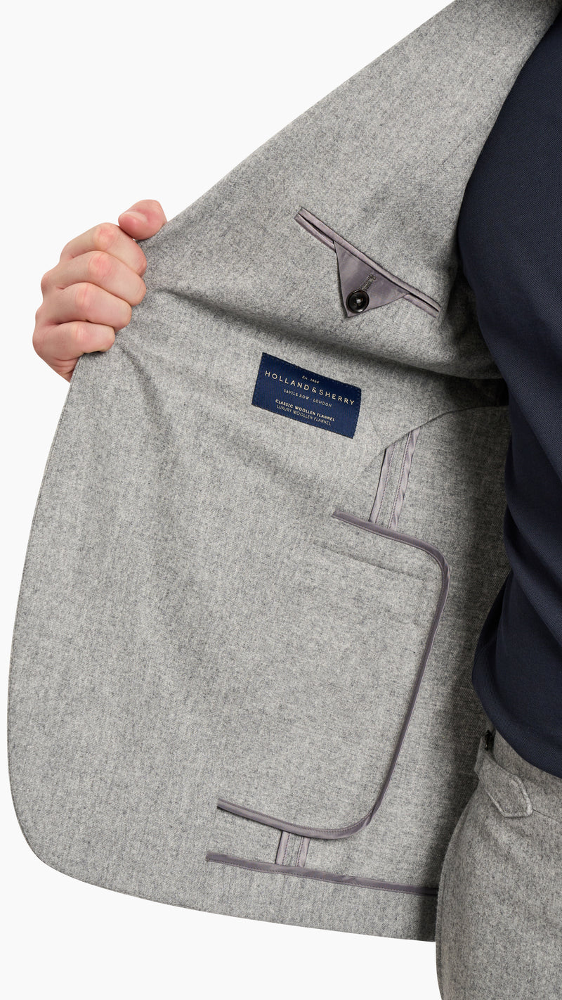 Holland & Sherry Grey Flannel Trouser