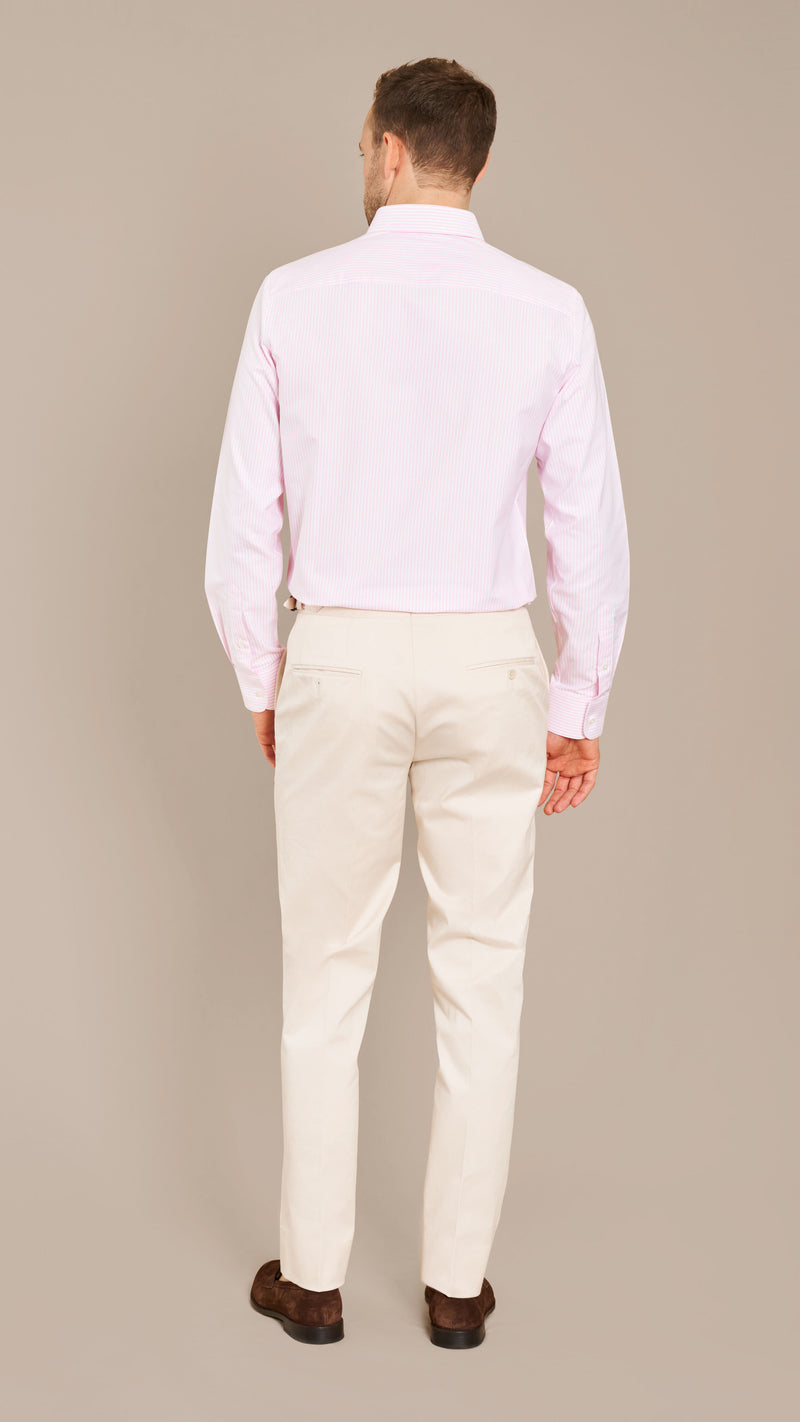 Pink Oxford Candy Stripe Custom Shirt