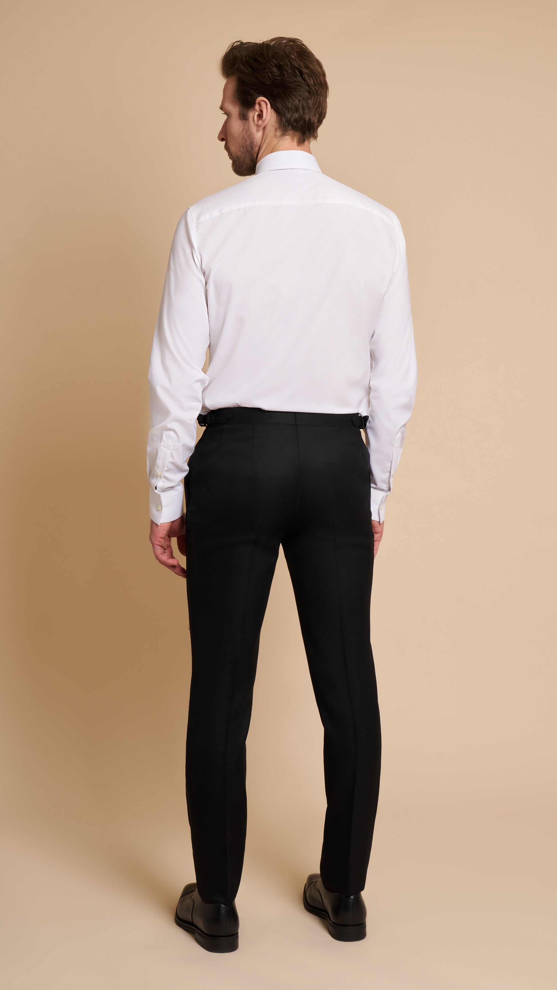 Black Barathea Hardy Amies Trousers