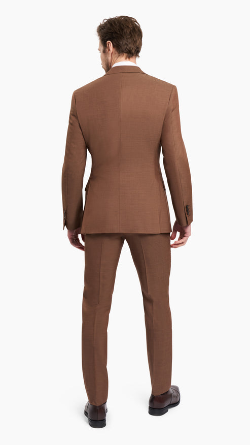 Scabal Mocha Moose Wool Suit - Suit