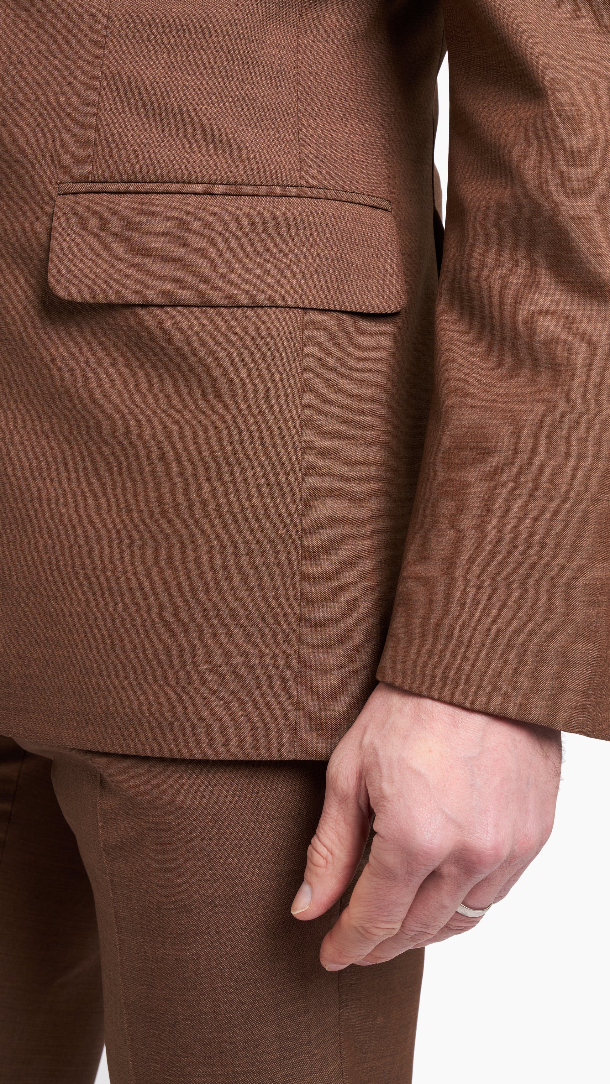 Scabal Mocha Moose Wool Suit - Suit