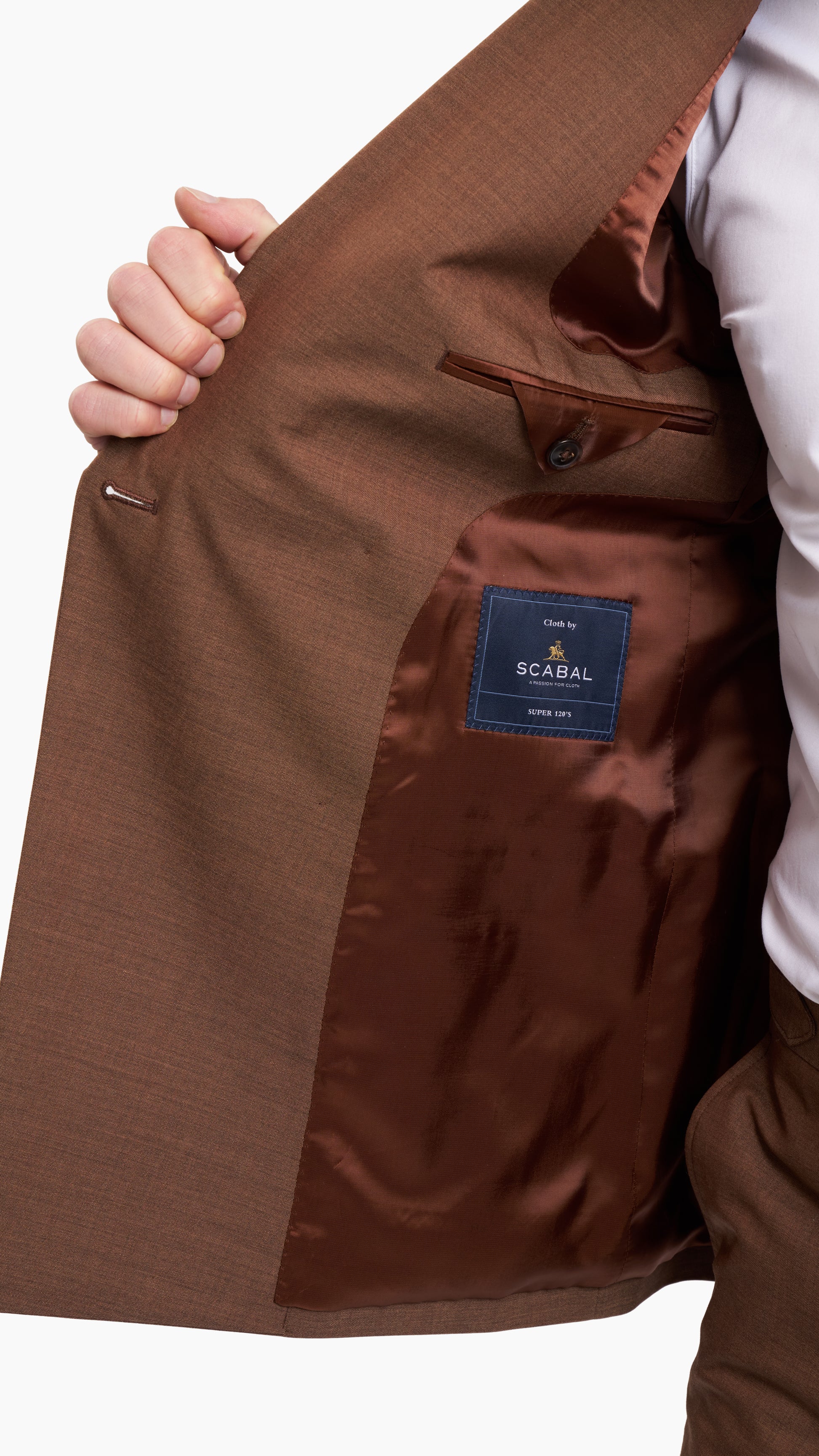 Scabal Mocha Moose Wool Suit - Suit