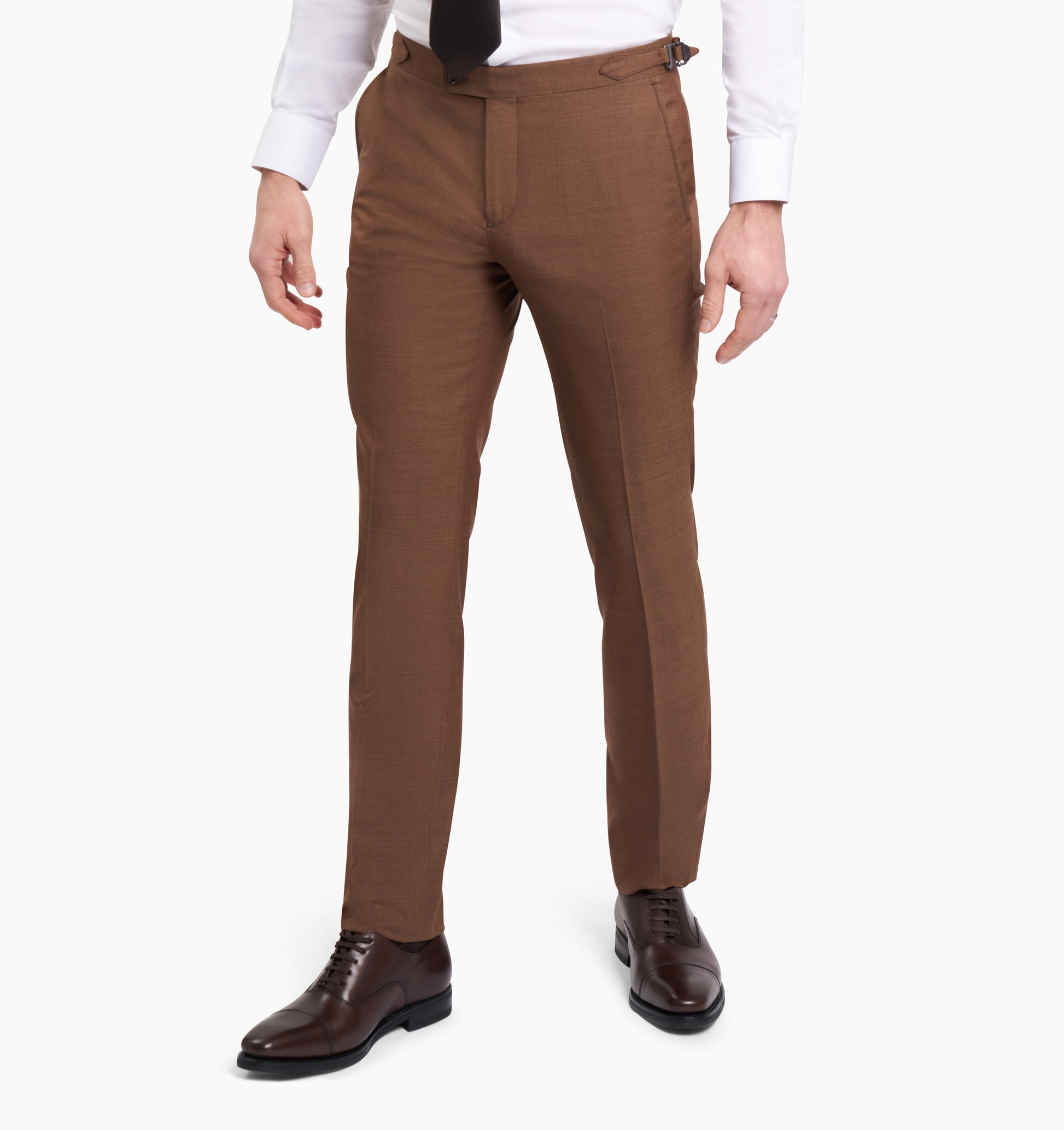 Scabal Mocha Mousse Wool Trouser