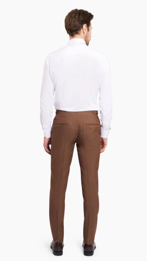 Scabal Mocha Moose Wool Suit - Suit