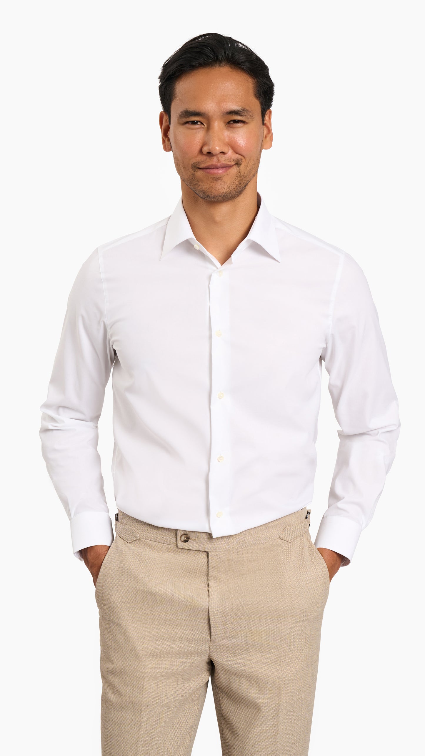 Weba White Plain Custom Shirt - Shirt