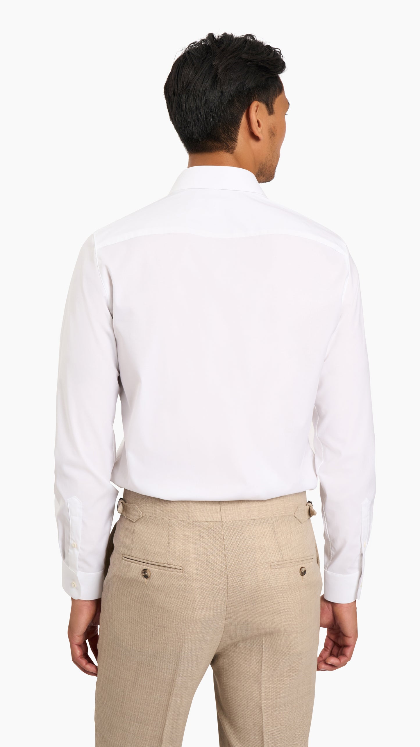 Weba White Plain Custom Shirt - Shirt