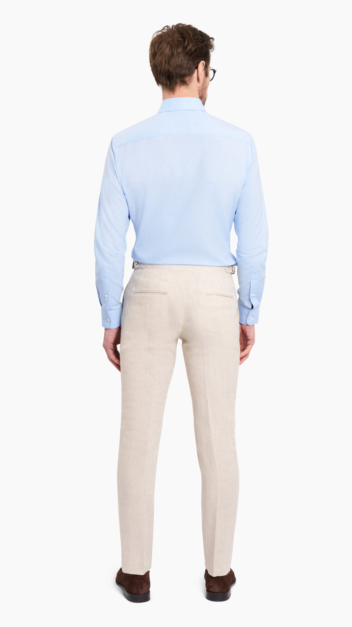 Light Blue Linen Custom Shirt - Shirt