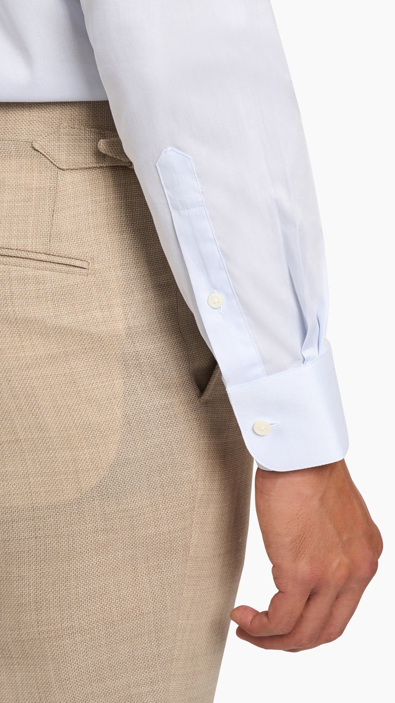 Ice Blue Plain Custom Shirt - Shirt