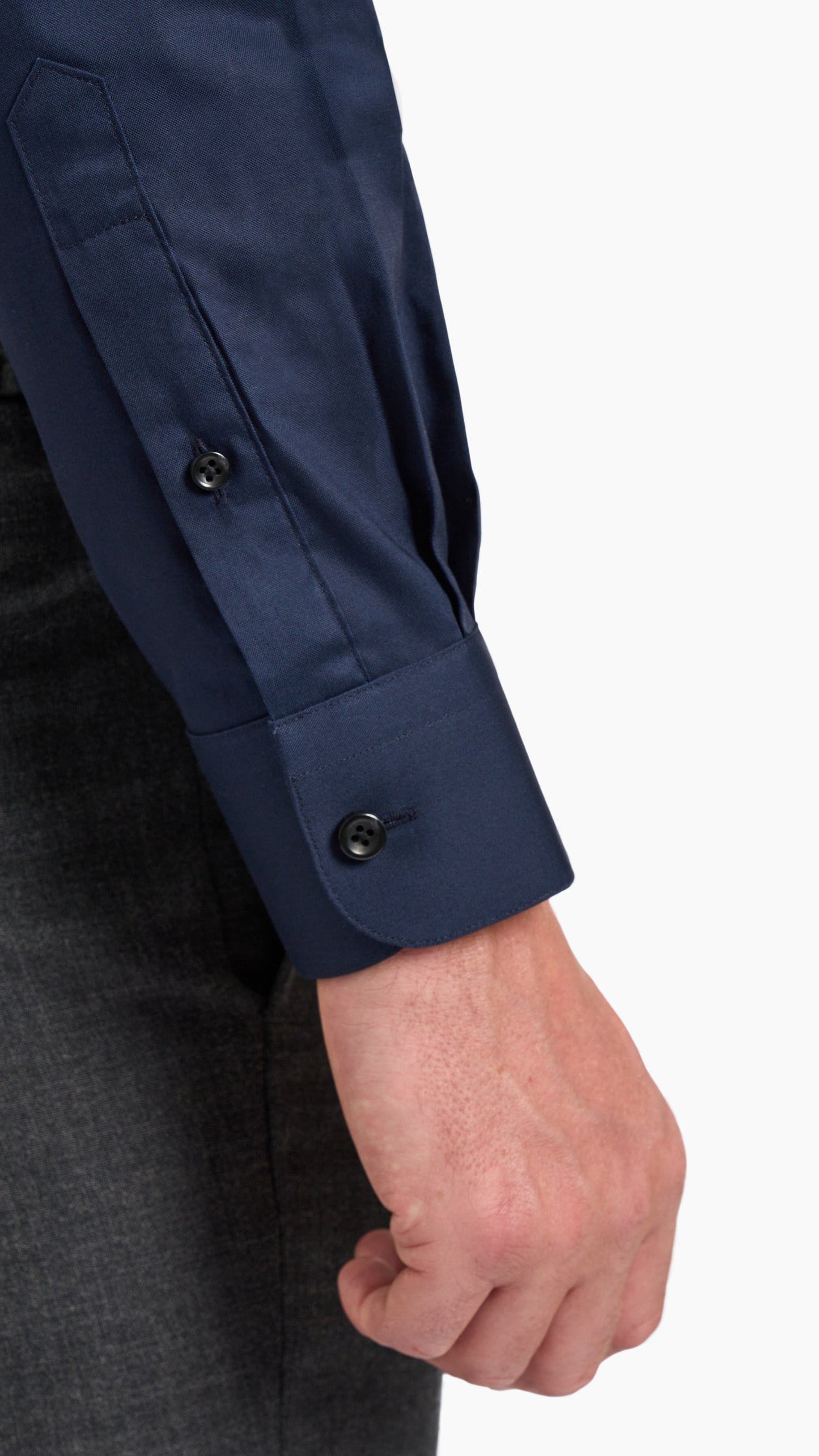 Navy Plain Custom Shirt - Shirt