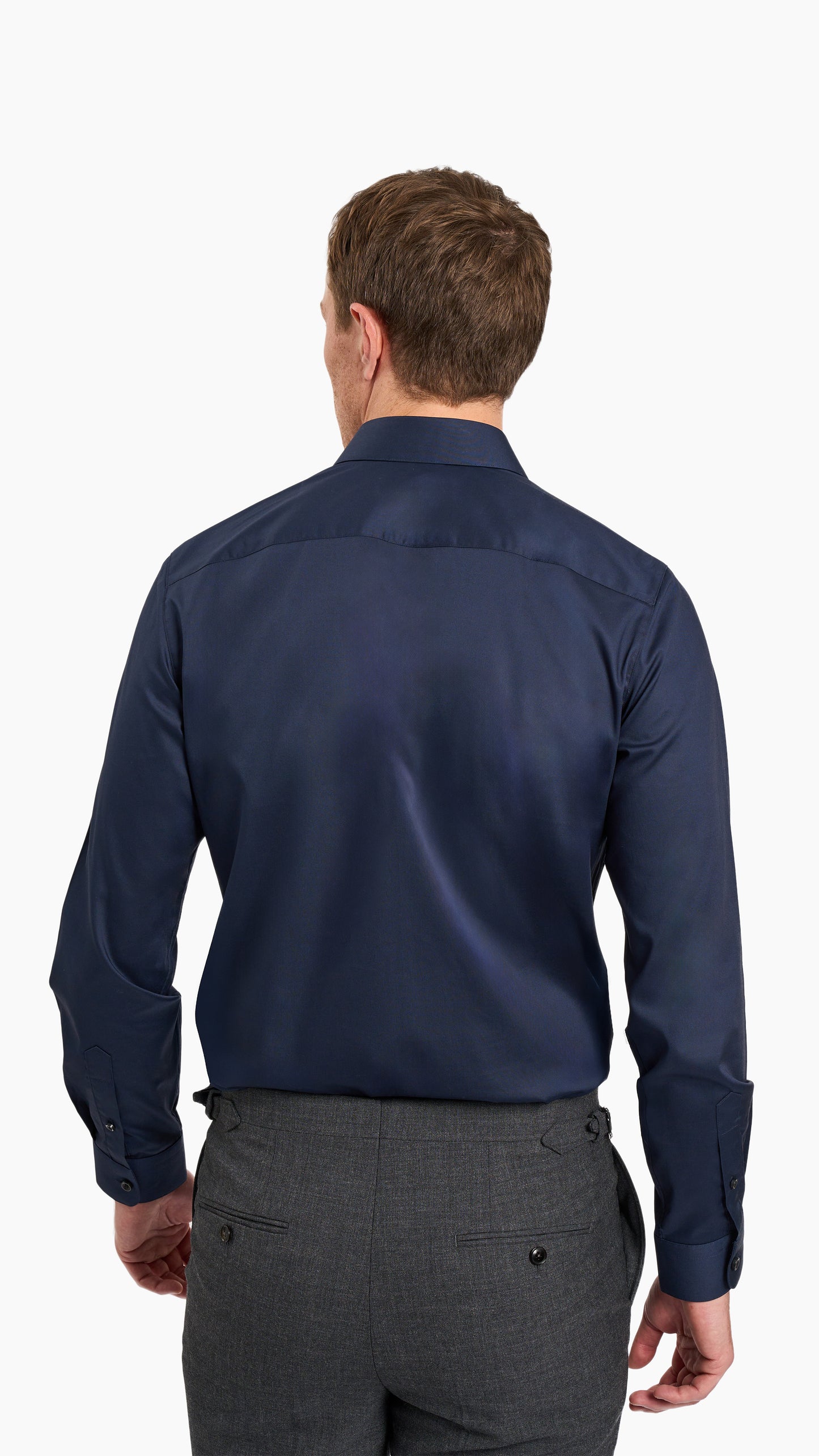 Navy Plain Custom Shirt - Shirt