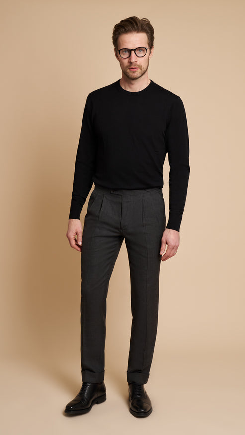 Charcoal Hardy Amies Trousers