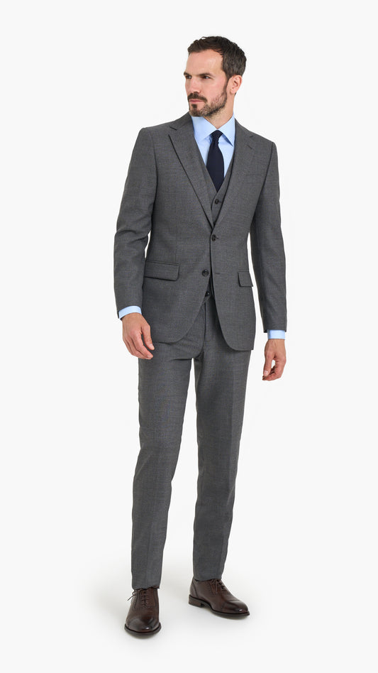 Holland & Sherry Grey Plain Custom Suit