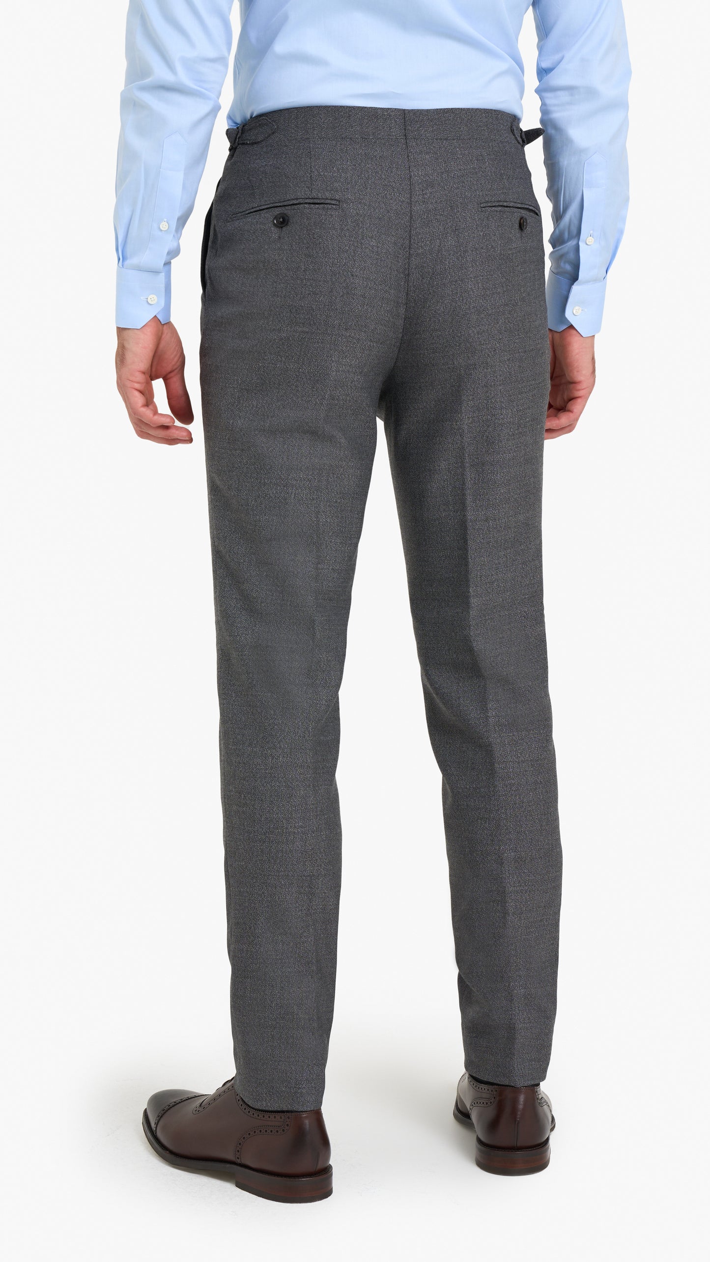 Holland & Sherry Grey Plain Custom Suit