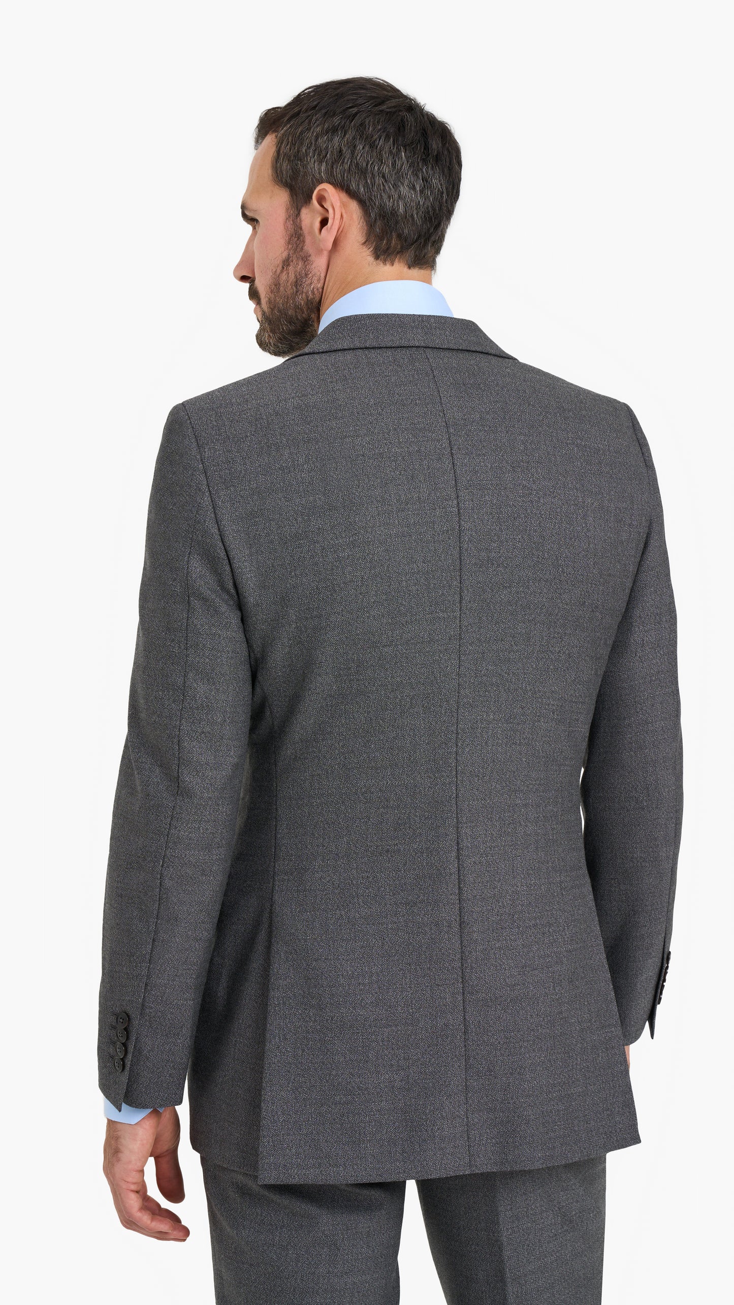 Holland & Sherry Grey Plain Custom Suit