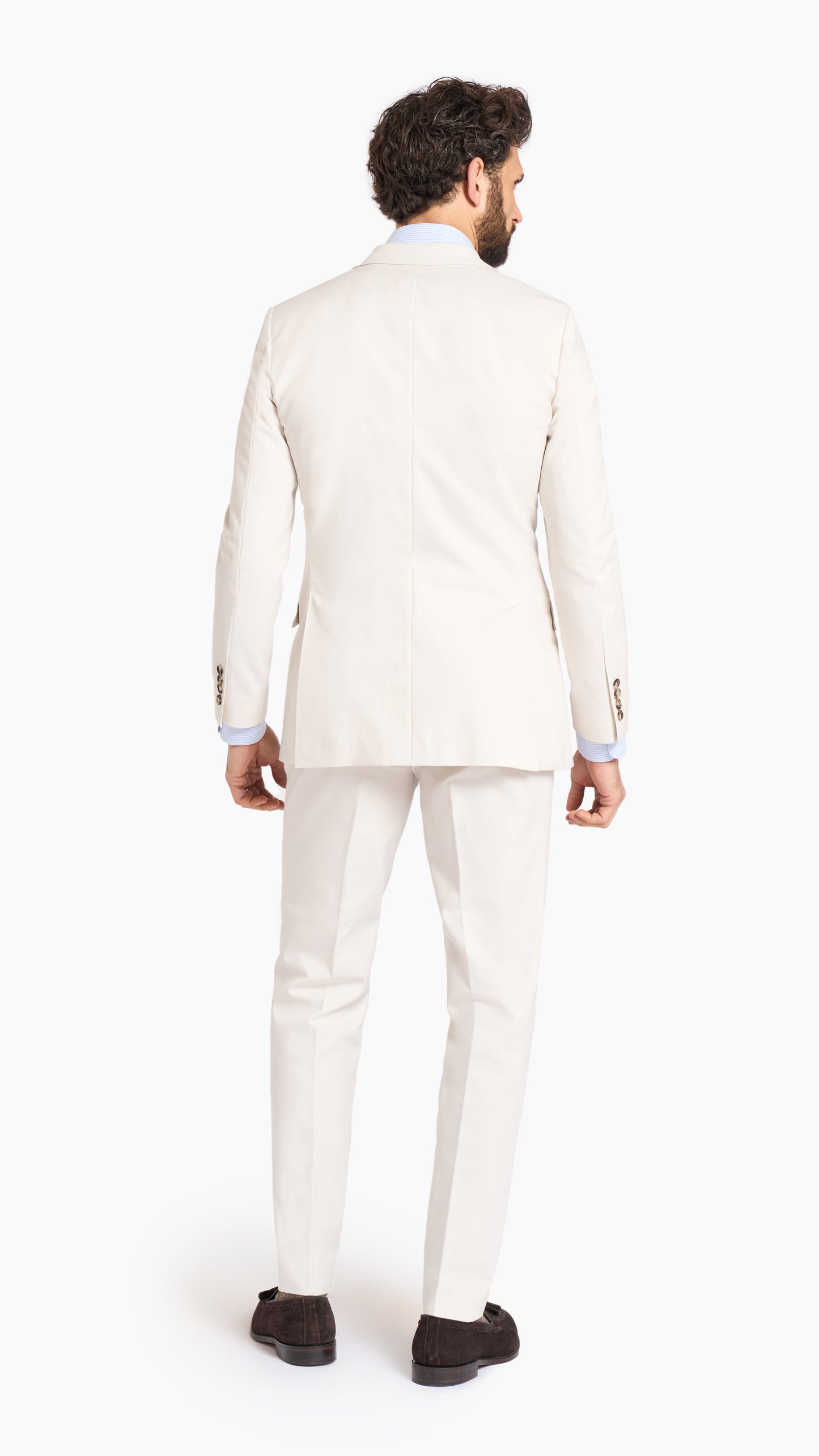 Loro Piana White Custom Suit