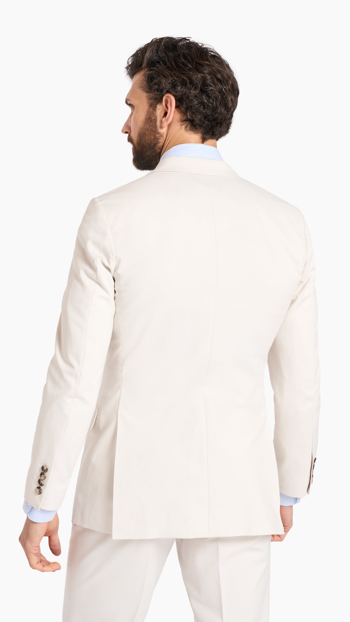 Loro Piana White Custom Suit