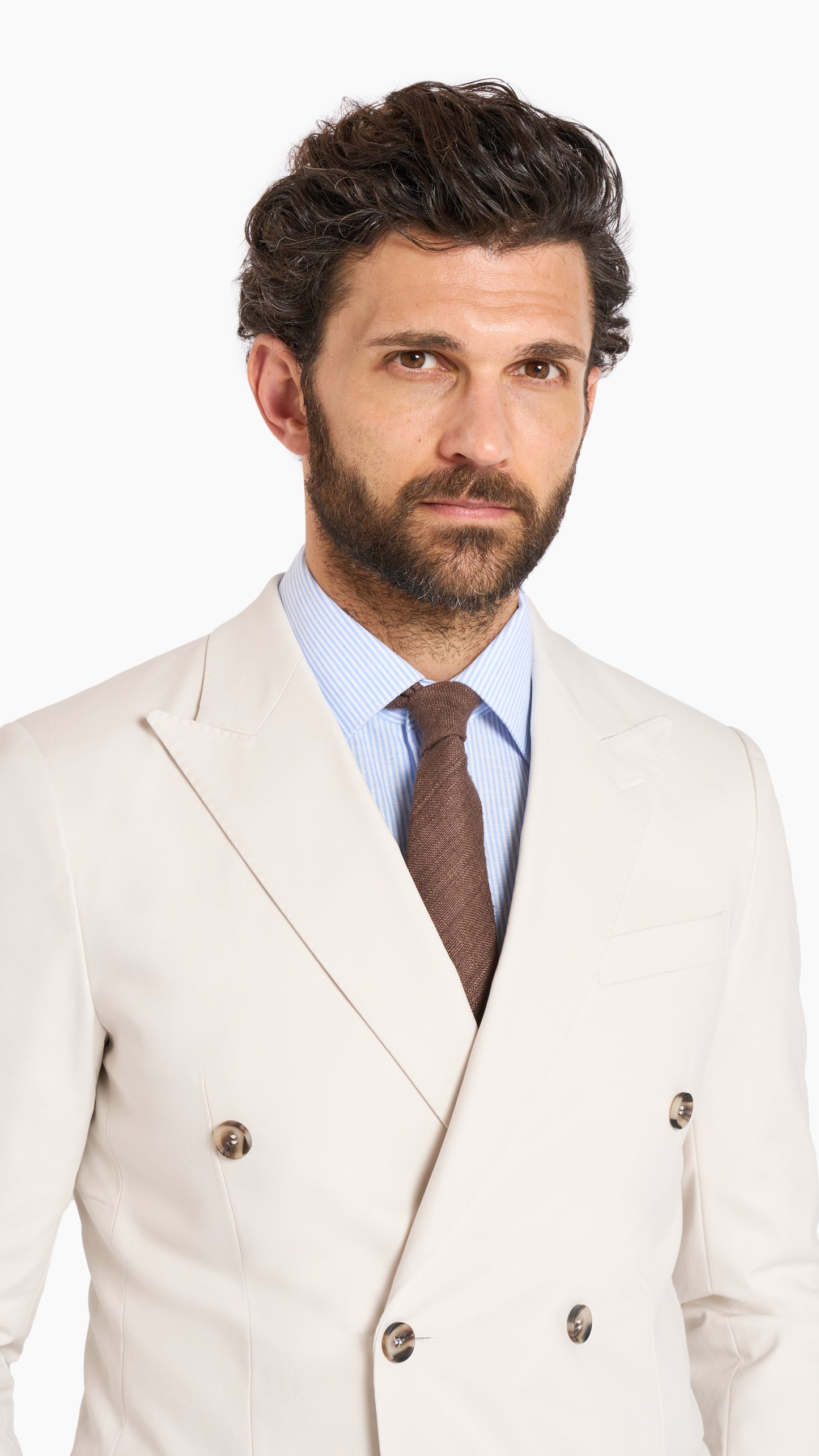 Loro Piana White Custom Suit