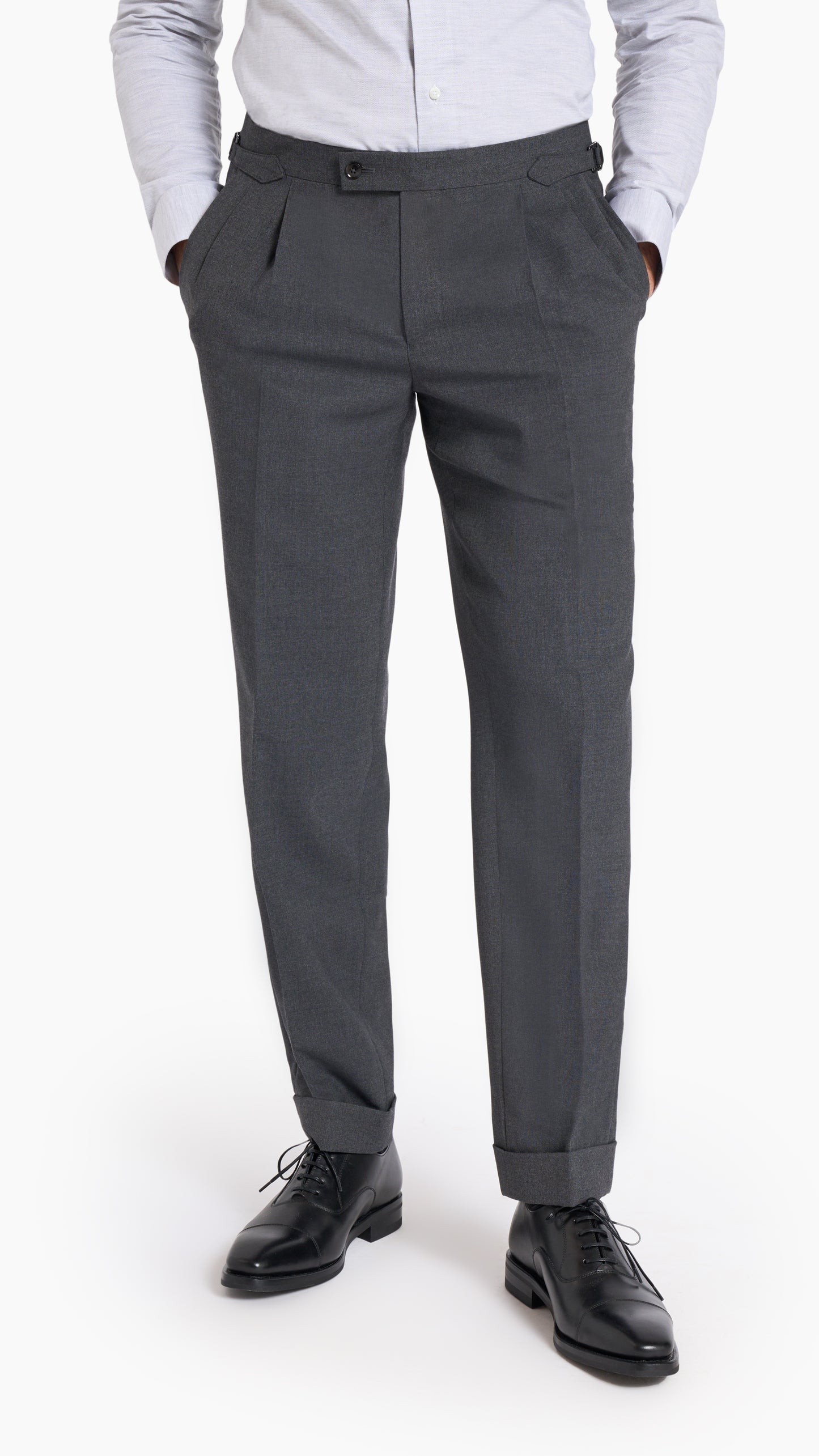 Holland & Sherry Charcoal Wool Custom Suit