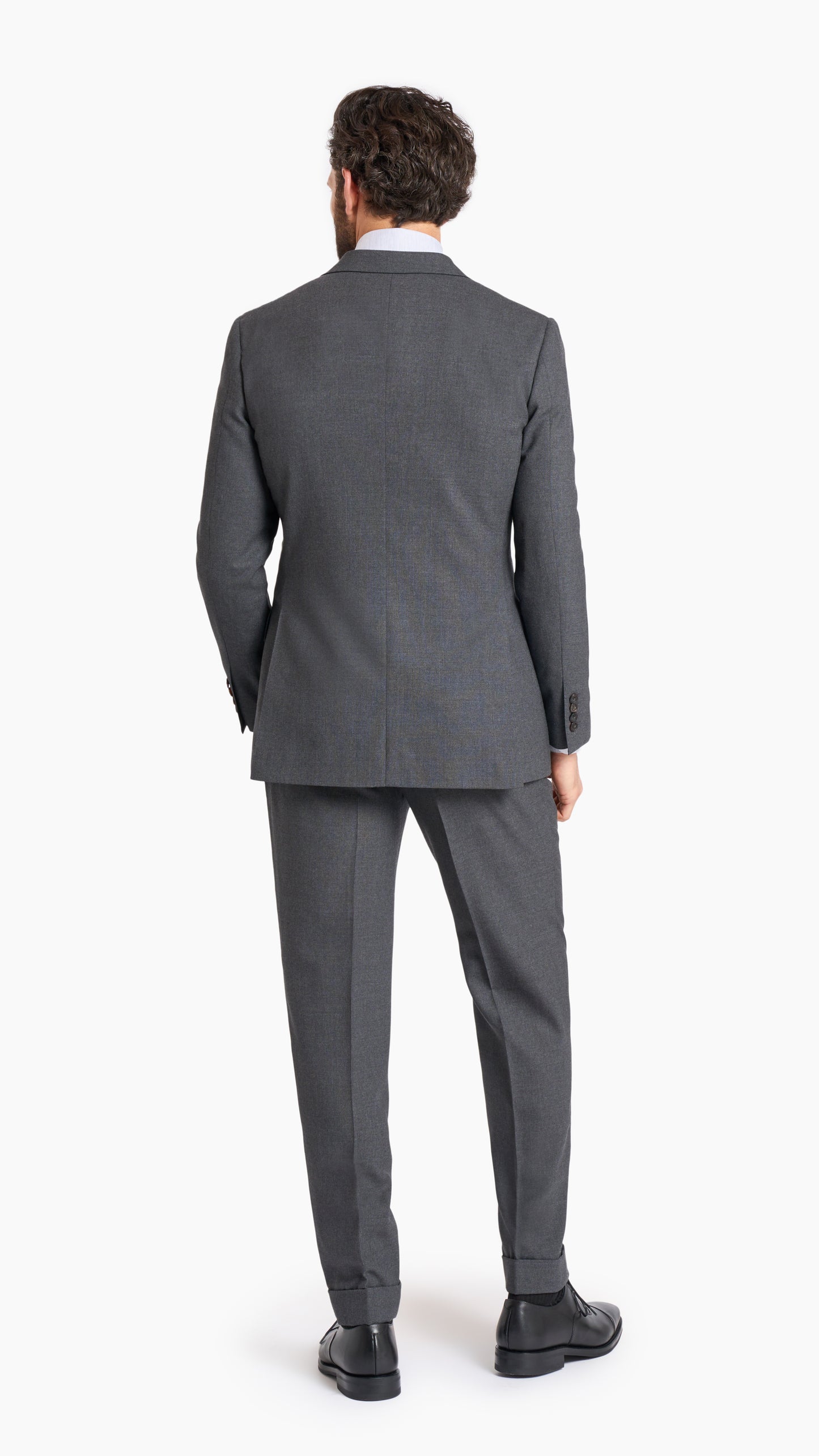 Holland & Sherry Charcoal Wool Custom Suit