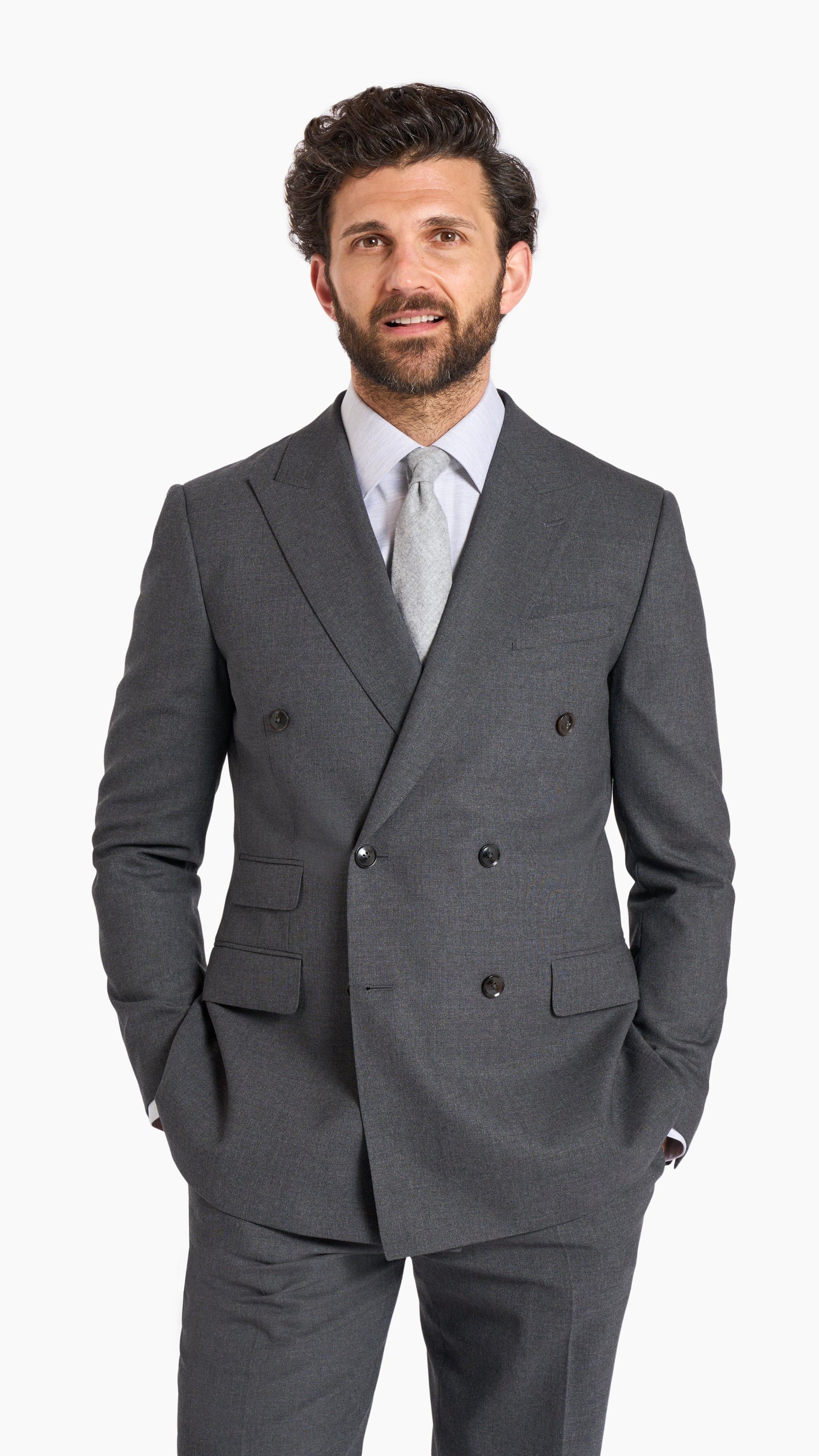 Holland & Sherry Charcoal Wool Custom Jacket