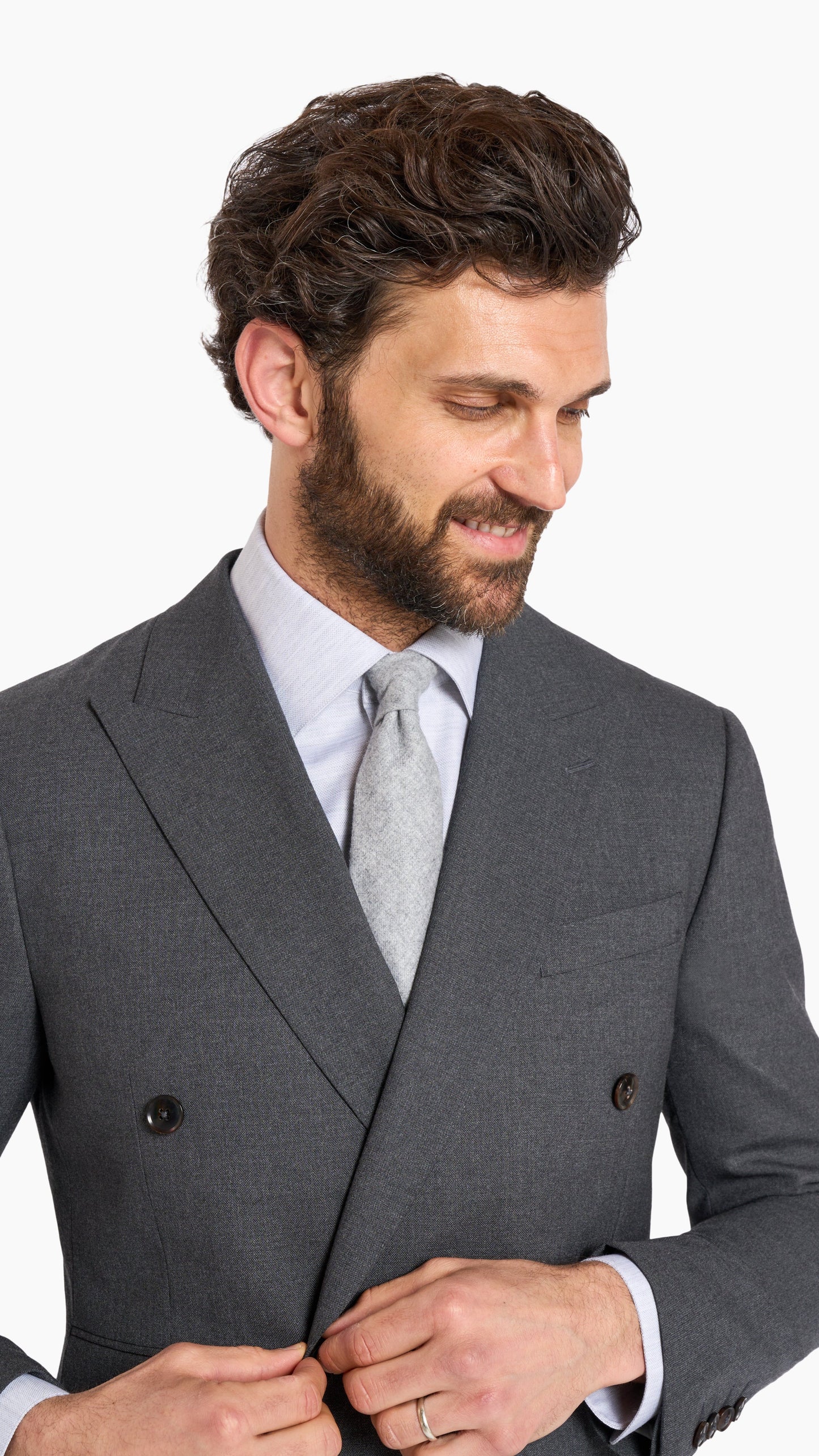 Holland & Sherry Charcoal Wool Custom Jacket