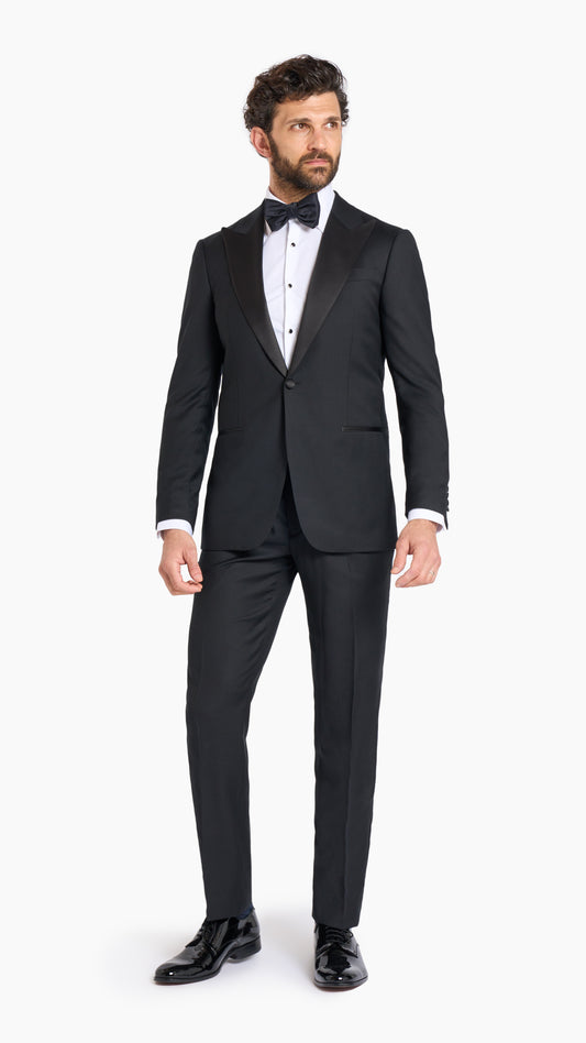 ES Essentials Black Custom Tuxedo Suit