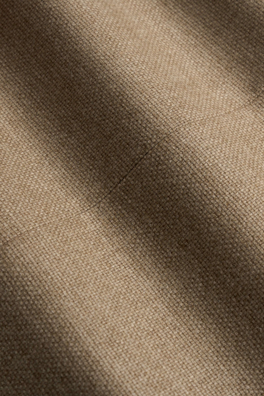 Dormeuil Beige Cashmere Blend Plain Custom Jacket