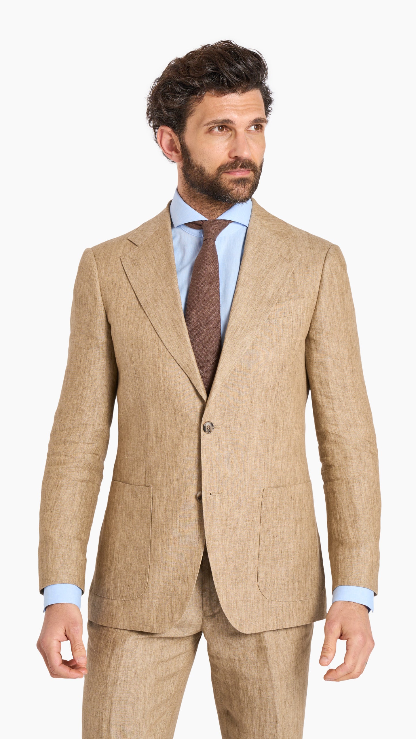 Scabal Light Brown Custom Suit