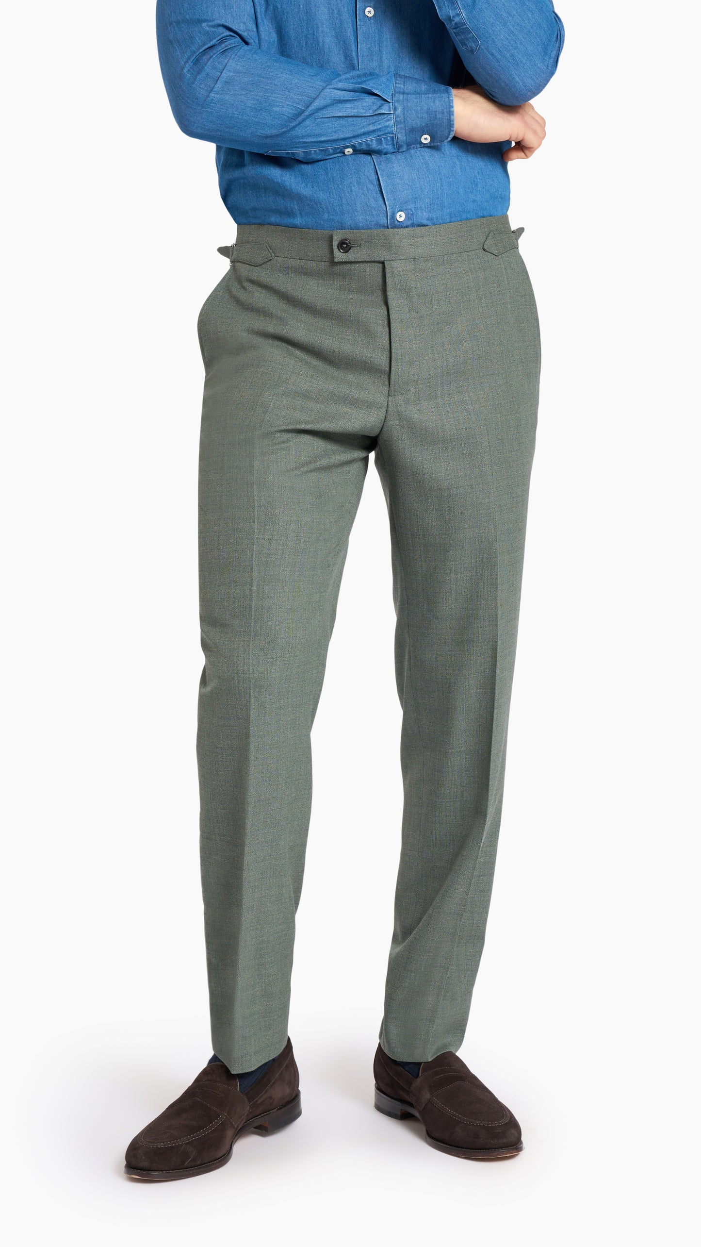 Loro Piana Sage Green Custom Suit