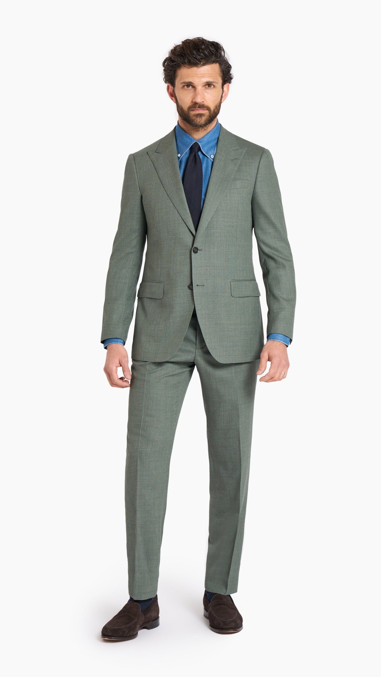 Loro Piana Sage Green Custom Jacket