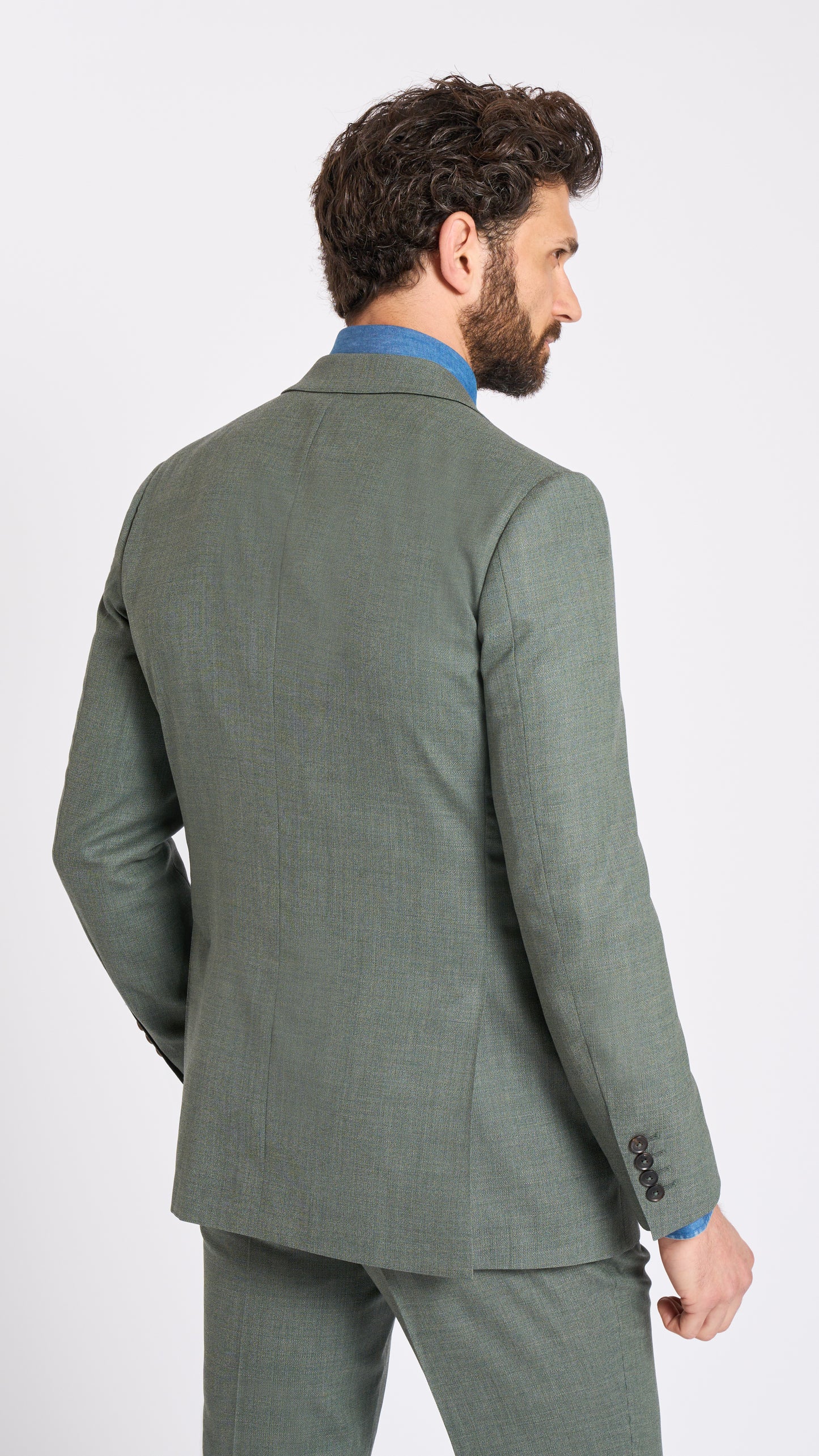 Loro Piana Sage Green Custom Suit