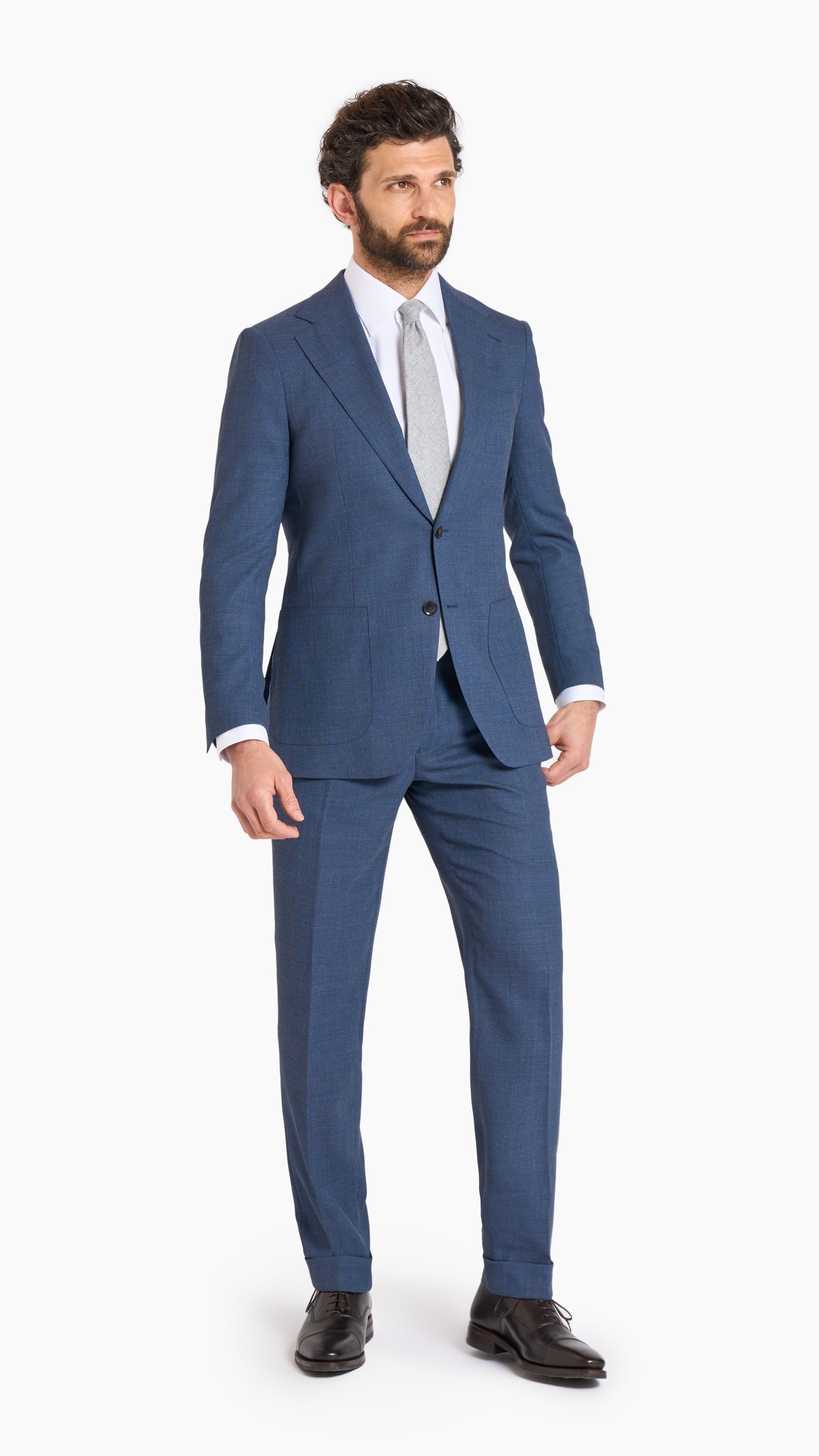 Loro Piana Light Blue Custom Suit