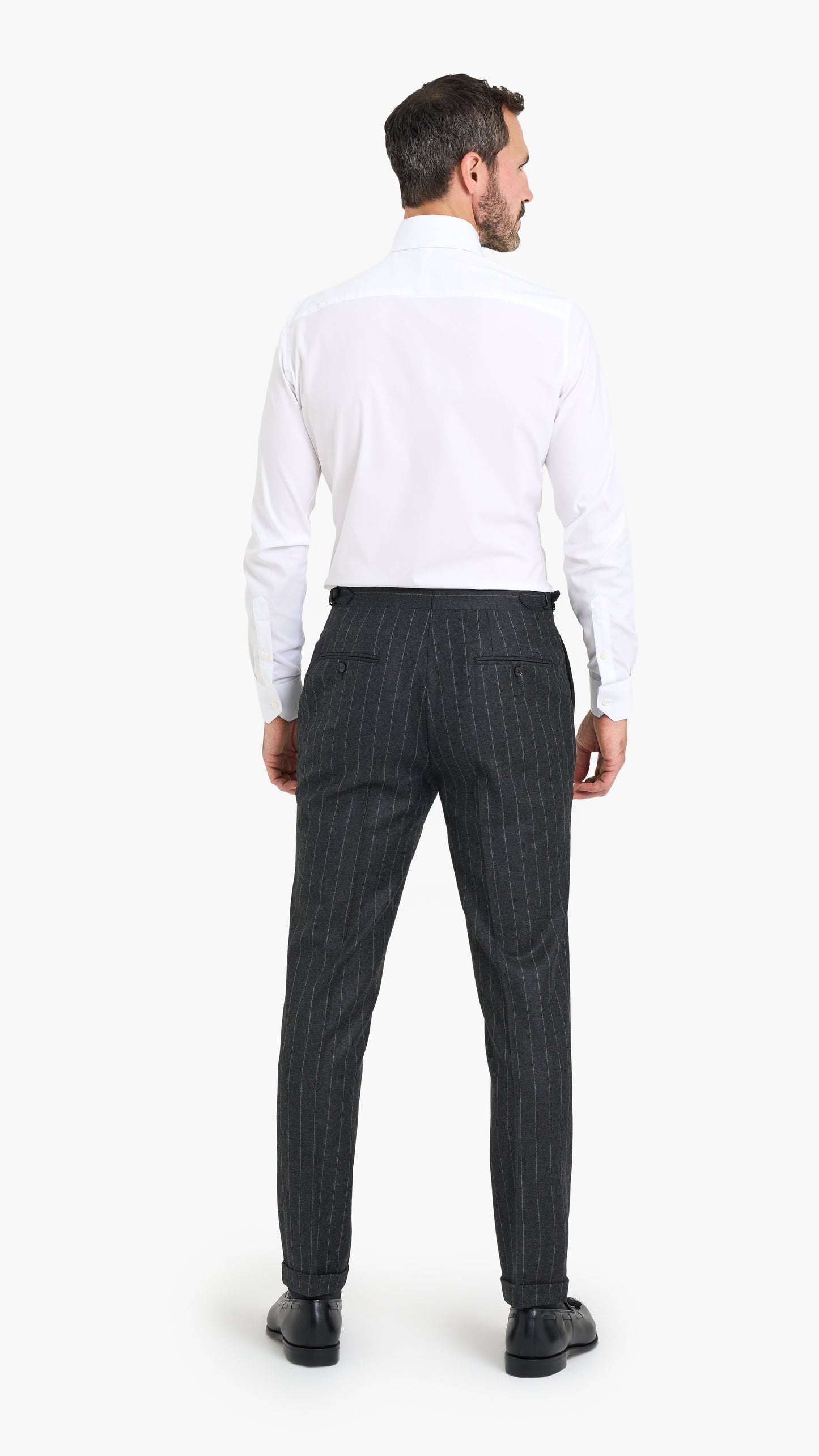 Loro Piana Grey Stripe Custom Suit