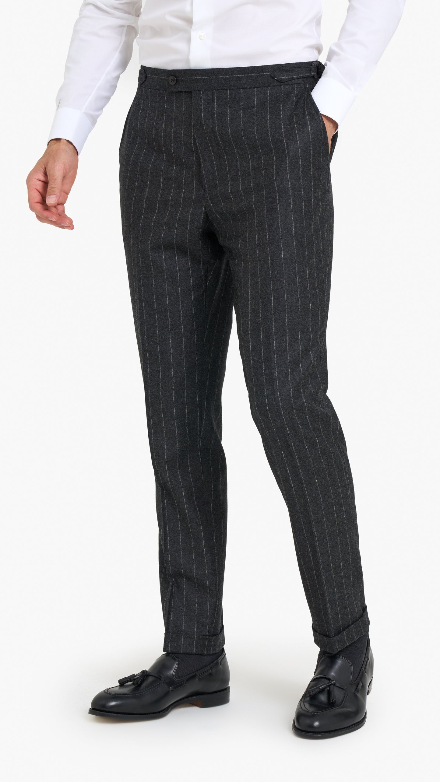 Loro Piana Grey Stripe Custom Suit