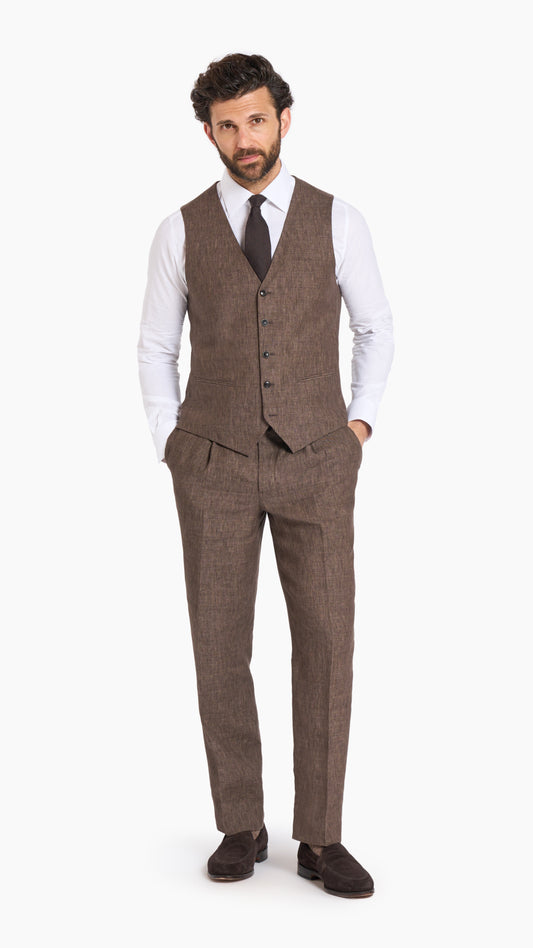 Scabal Brown Custom Waistcoat