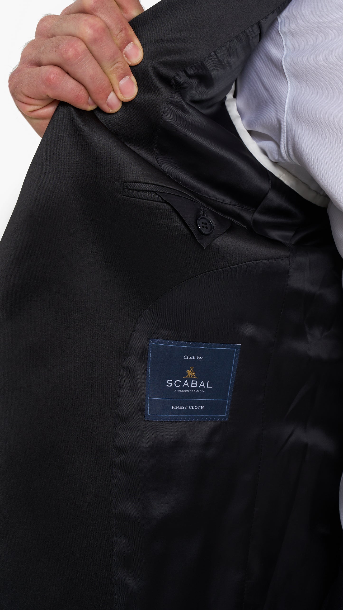 Scabal Midnight Blue Barathea Custom Tuxedo Suit