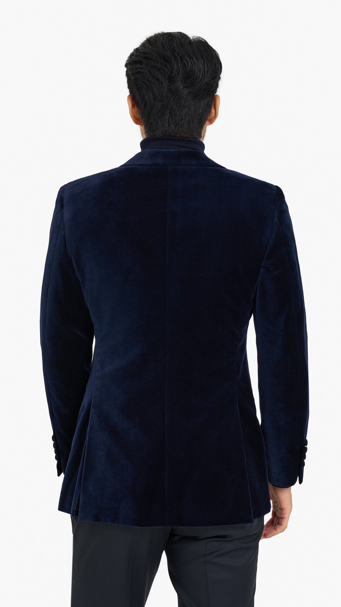 Scabal Dark Blue Velvet Custom Jacket