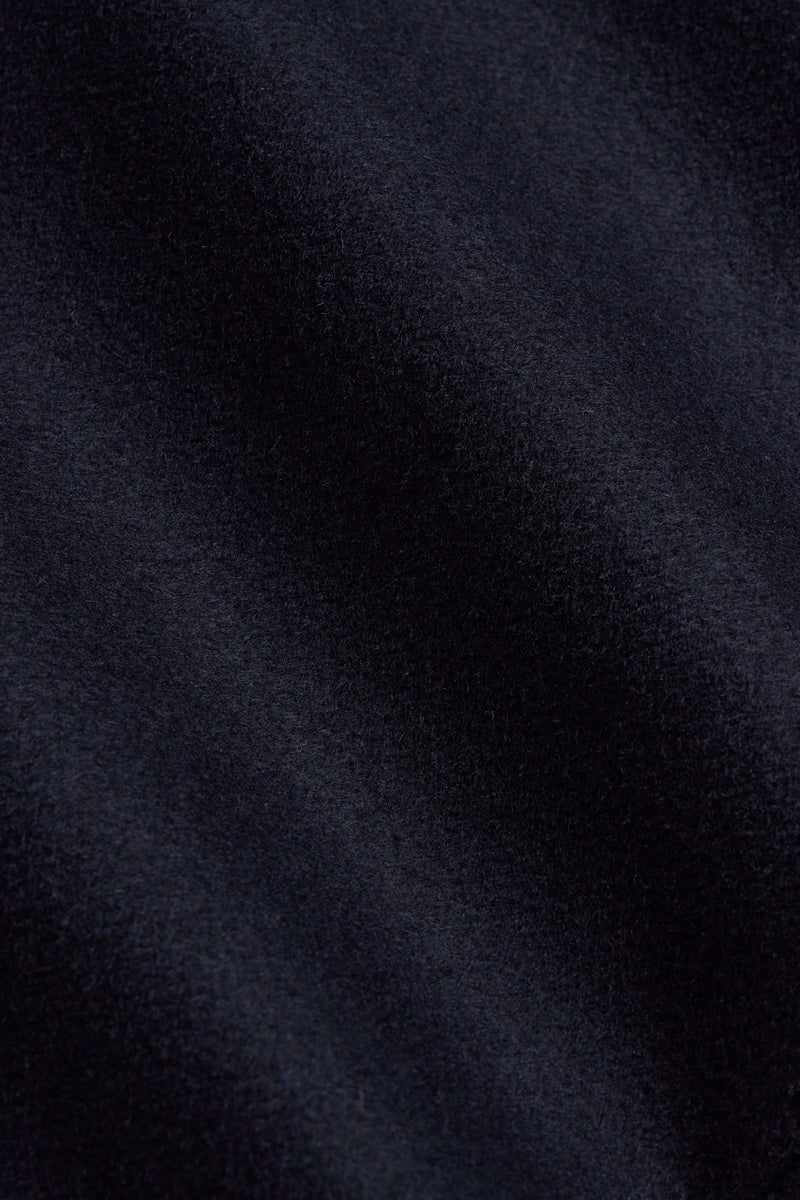 Navy Single Breasted Overcoat