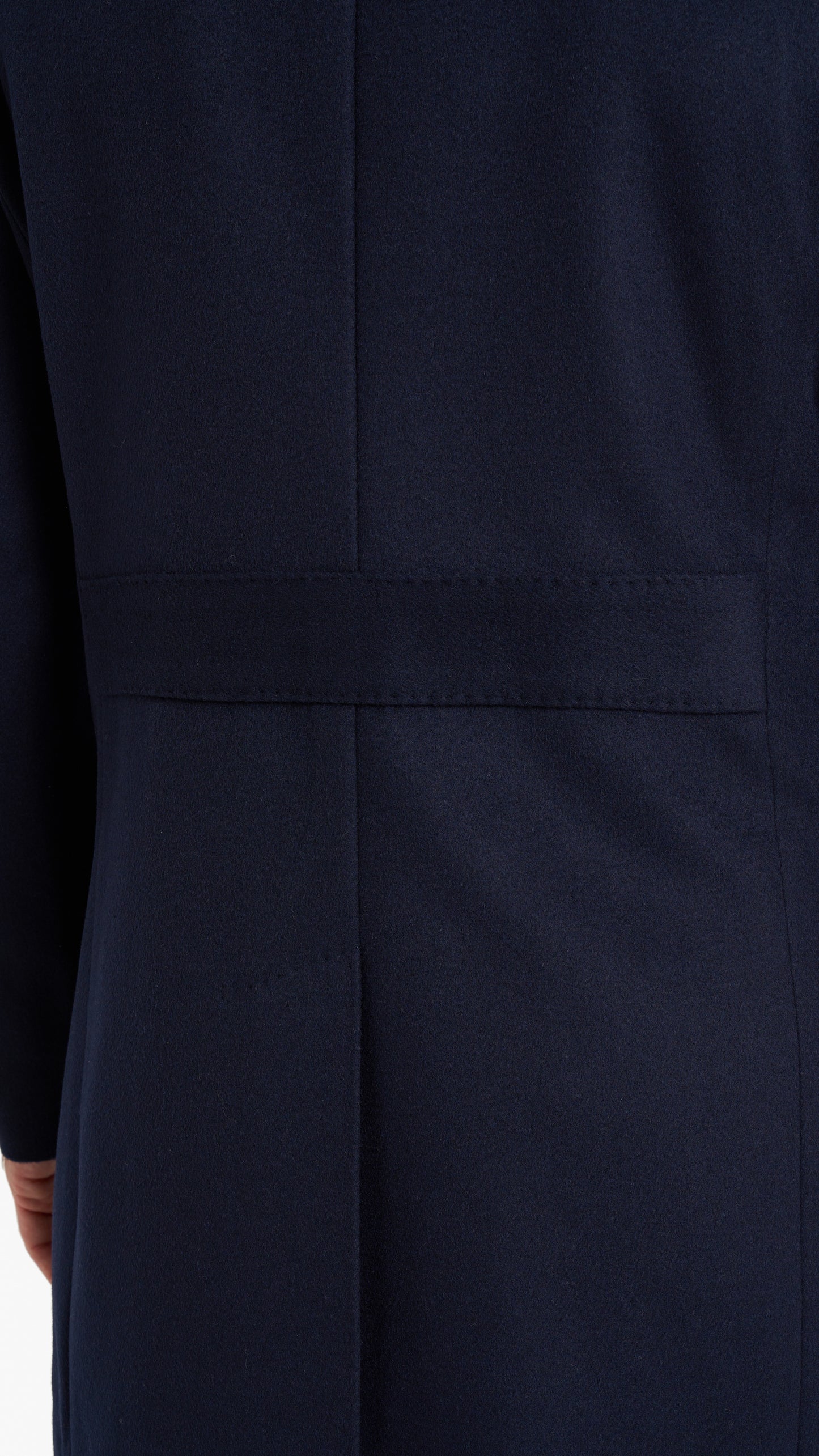 Navy Double Breasted Overcoat