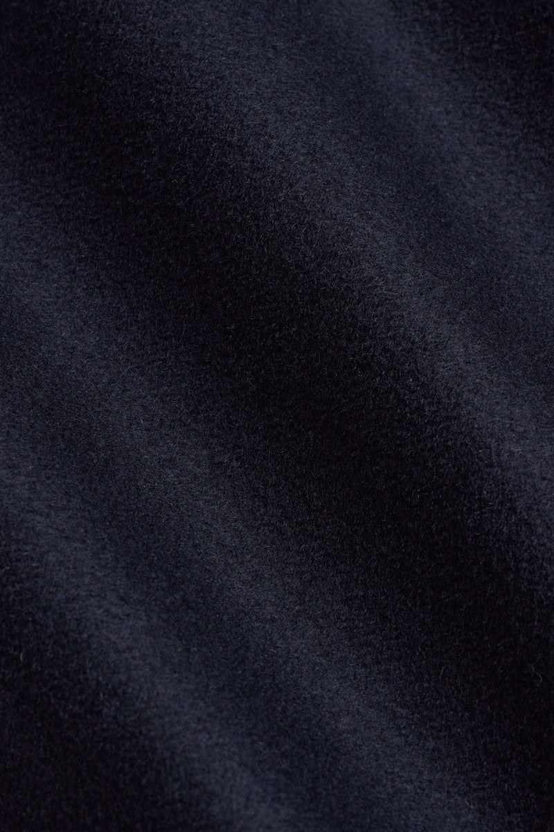 Navy Double Breasted Overcoat