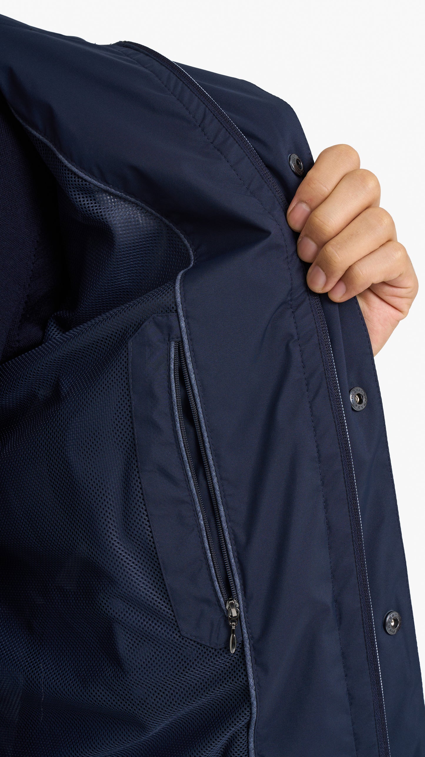 Navy Hooded Parka