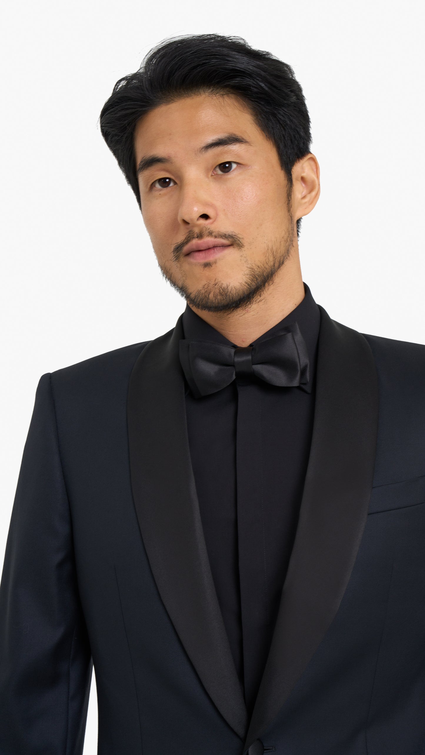 Scabal Midnight Blue Semi-Plain Custom Tuxedo